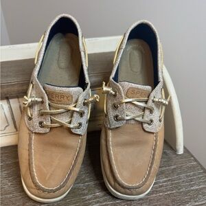 Sperry Women’s Top-Sider Rosefish Sparkle Boat Shoes Memory Foam Size 9